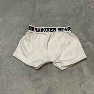 Build A Bear Workshop Bear Boxer Shorts BABW Bear Boxer Underwear White Undies